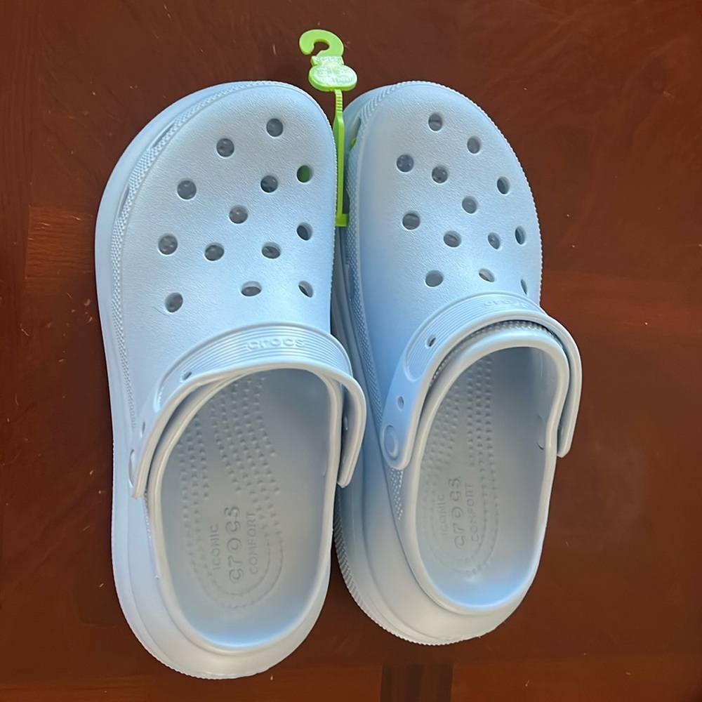 Baby blue Crocs